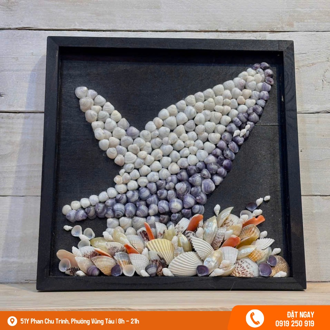 tranh treo tường từ vỏ ốc biển