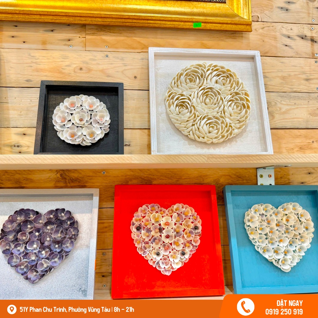 tranh treo tường từ vỏ ốc biển