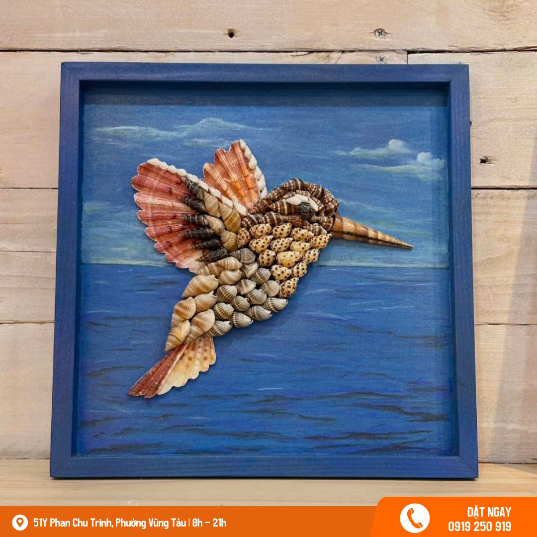 tranh treo tường từ vỏ ốc biển
